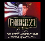 Force 21 Title Screen